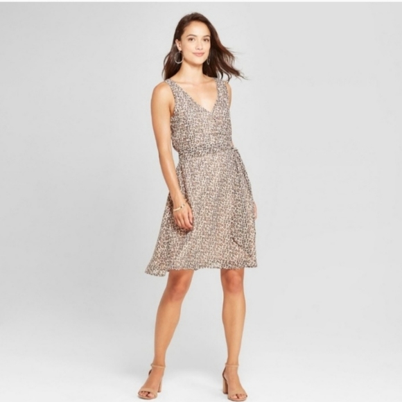 A.N.D. Ea WY Leopard Sleeveless  Dress Size  S - Picture 11 of 14